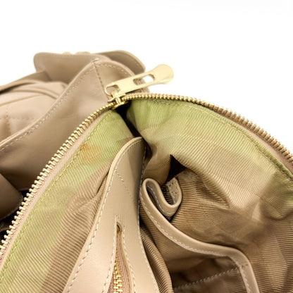 Burberry Enmore Quilted Leather, Beige, Leather, Shoulder Bag