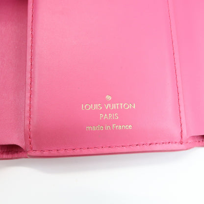 Louis Vuitton Victorine Nanogram Embossed Leather, Pink, Leather, Wallet
