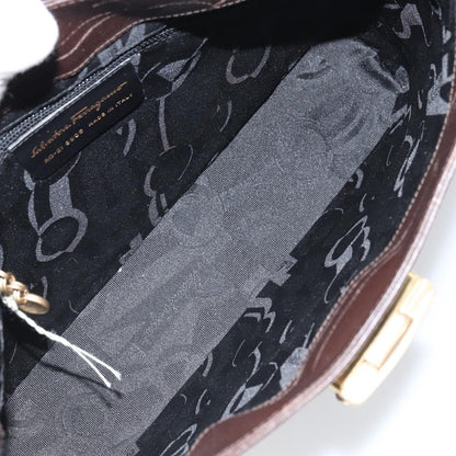 Salvatore Ferragamo Shoulder Bag Leather, Brown, Leather, Shoulder Bag