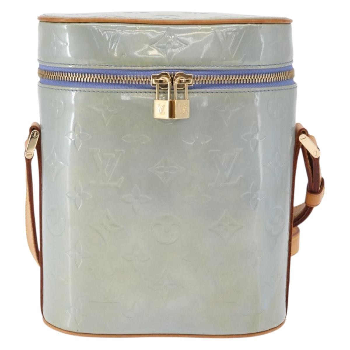 Louis Vuitton Sullivan Monogram Vernis, Blue, Patent Leather, Shoulder Bag