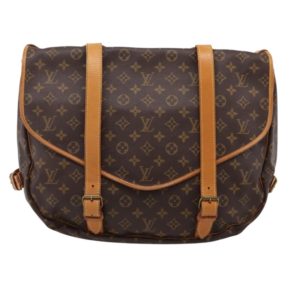 Louis Vuitton Saumur Monogram Canvas, Brown, Canvas, Shoulder Bag