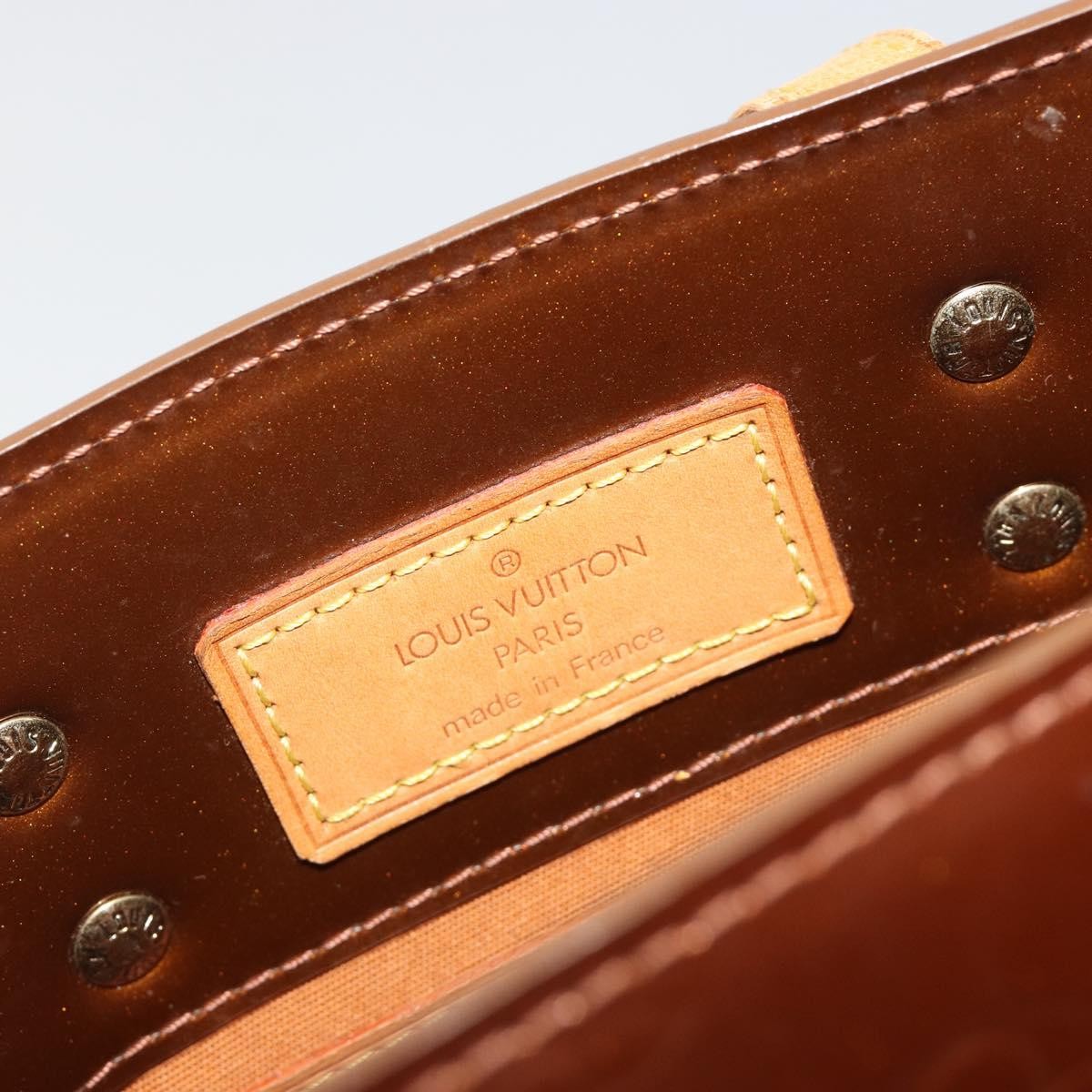 Louis Vuitton Reade Monogram Vernis, Brown, Patent Leather, Handbag