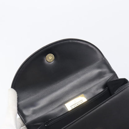 Givenchy Twist lock top handle Leather, Black, Leather, Handbag