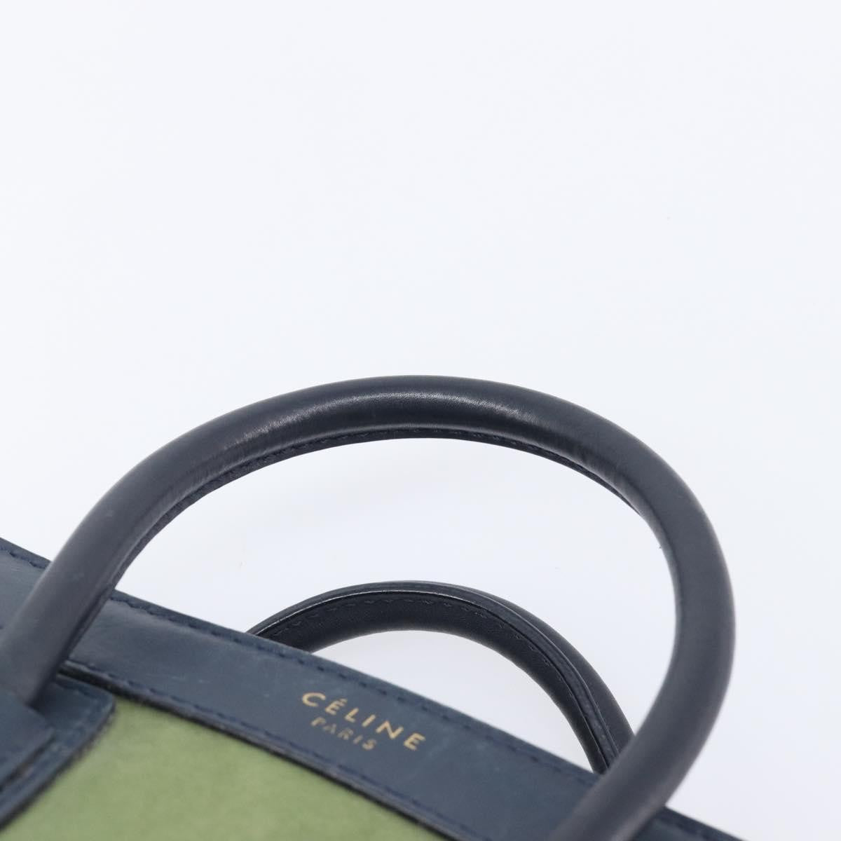 Celine Luggage Smooth Leather, Navy, Leather, Handbag