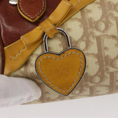 Christian Dior Vintage Trotter Romantique Diorissimo Coated Canvas, Beige, Canvas, Shoulder Bag