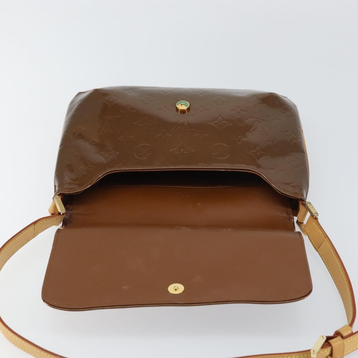 Louis Vuitton Thompson Street Monogram Vernis, Brown, Patent Leather, Shoulder Bag