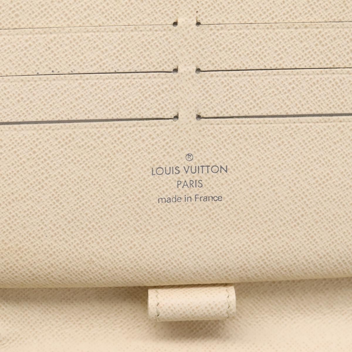 Louis Vuitton Zippy Organizer Damier, White, Canvas, Wallet