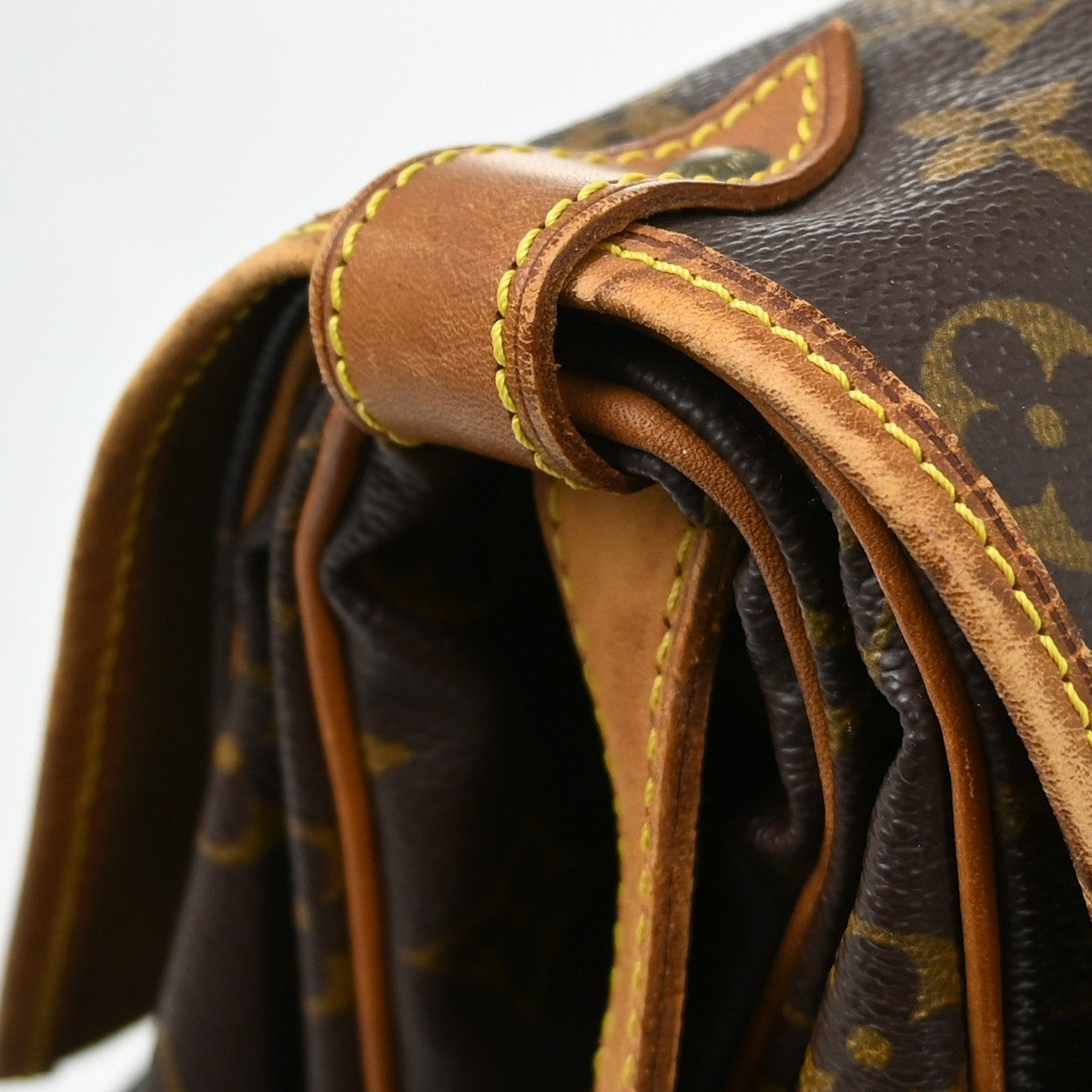 Louis Vuitton Saumur Monogram Canvas, Brown, Canvas, Shoulder Bag