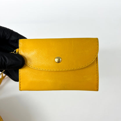 Bottega Veneta The Pouch Intrecciato Nappa, Yellow, Other, Clutch