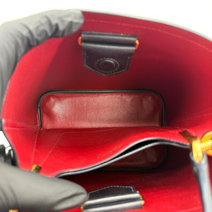 Prada Panier Bucket Saffiano Leather, Black, Leather, Handbag