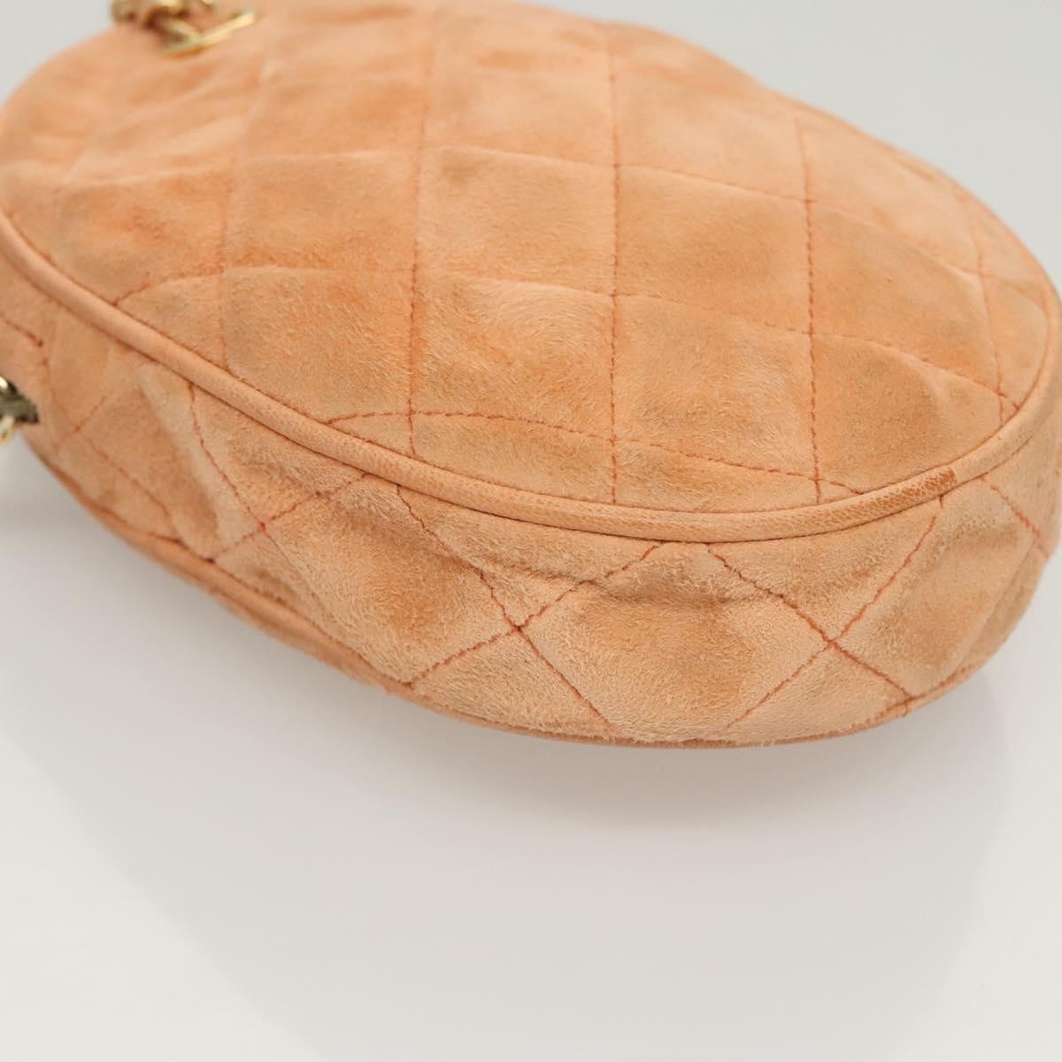 Chanel Vintage Clutch Suede, Orange, Suede, Clutch