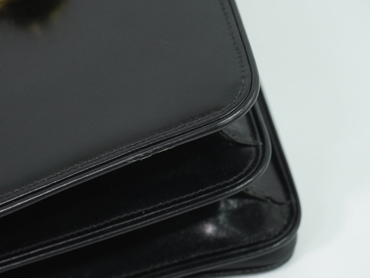 Gucci Shoulder Leather, Black, Leather, Shoulder Bag
