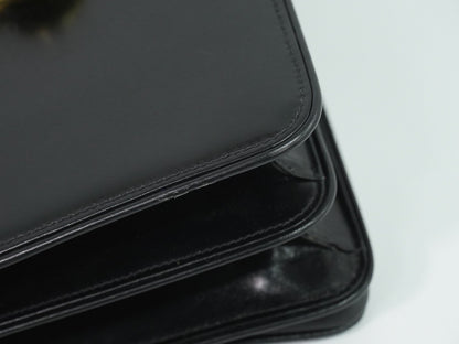 Gucci Shoulder Leather, Black, Leather, Shoulder Bag