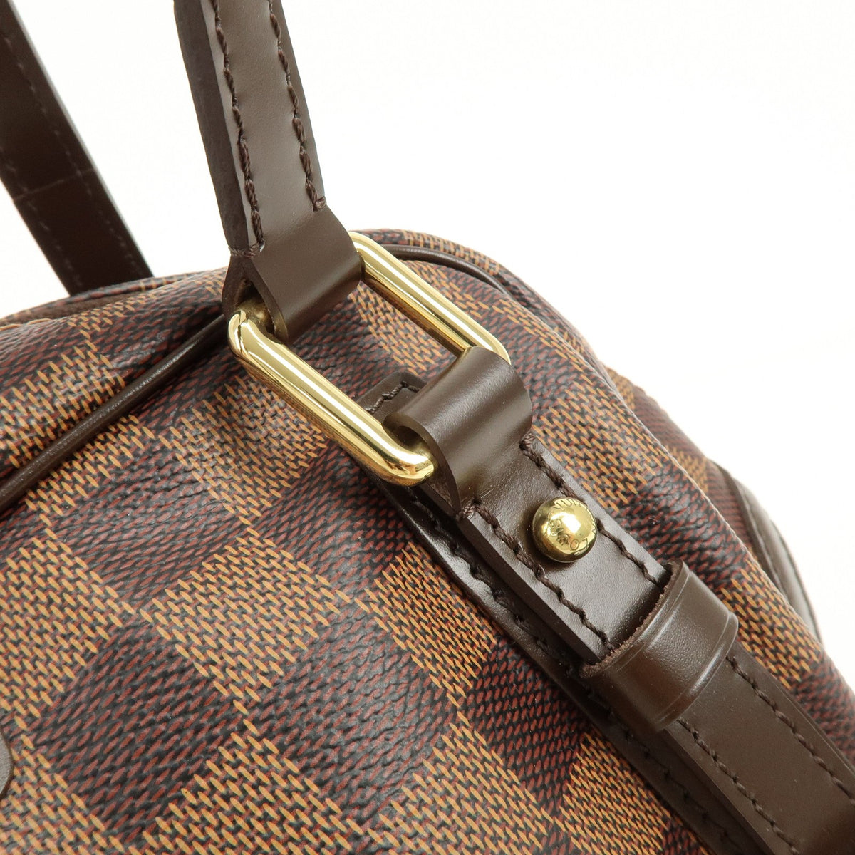 Louis Vuitton Rivington Satchel Damier, Brown, Canvas, Handbag