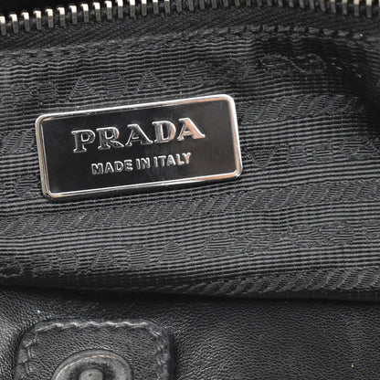 Prada Gaufre Shopping Tessuto, Black, Nylon, Tote Bag