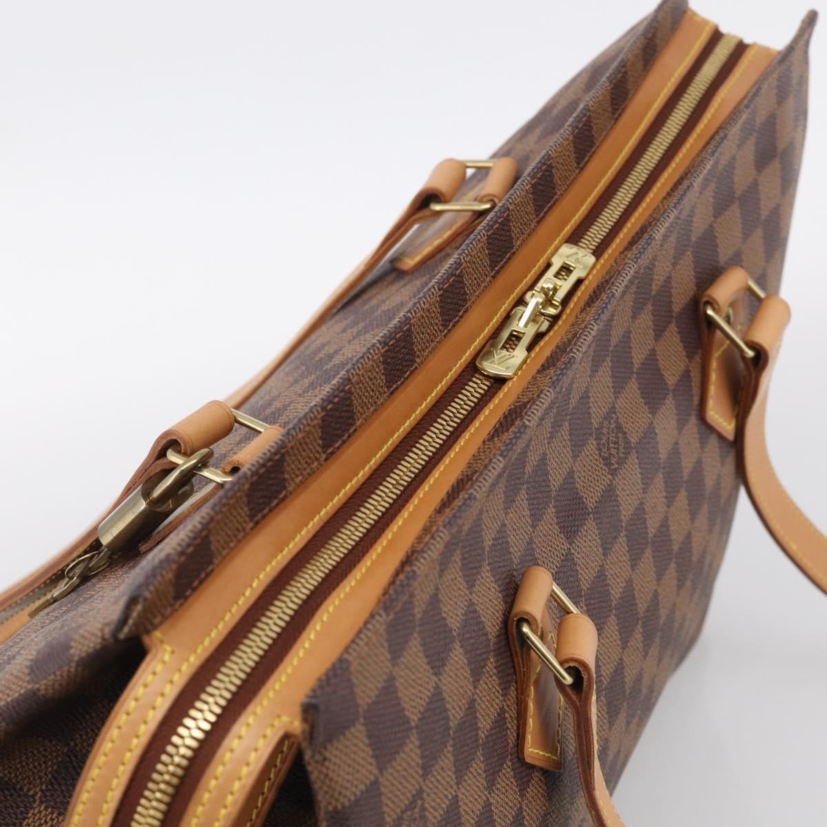 Louis Vuitton Chelsea Centenaire Damier, Brown, Canvas, Handbag