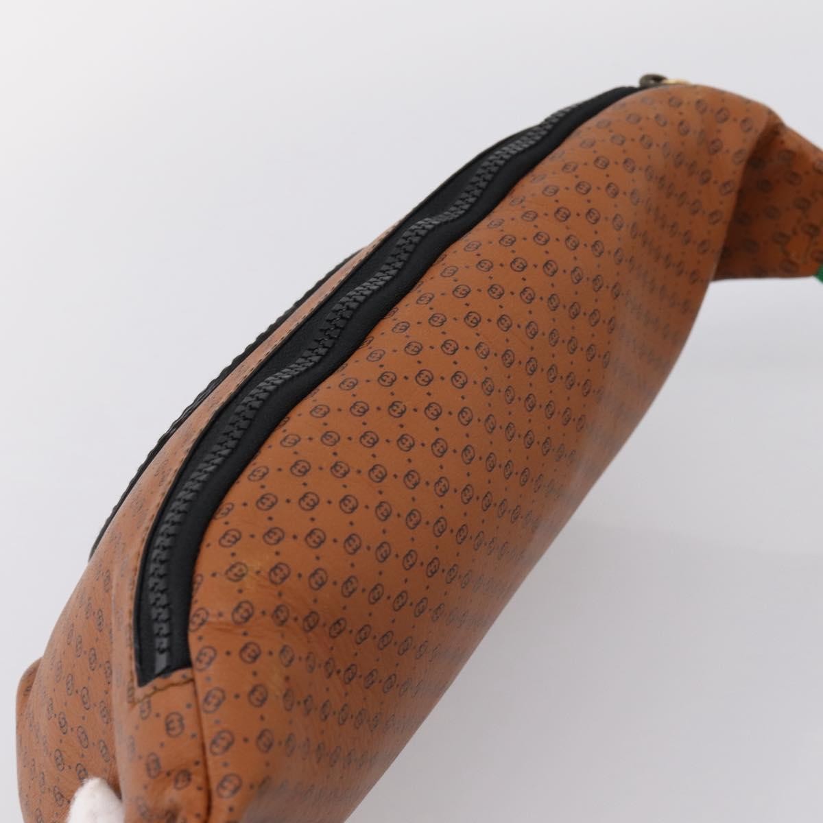 Gucci Dapper Dan Belt GG Print Leather, Brown, Leather, Clutch