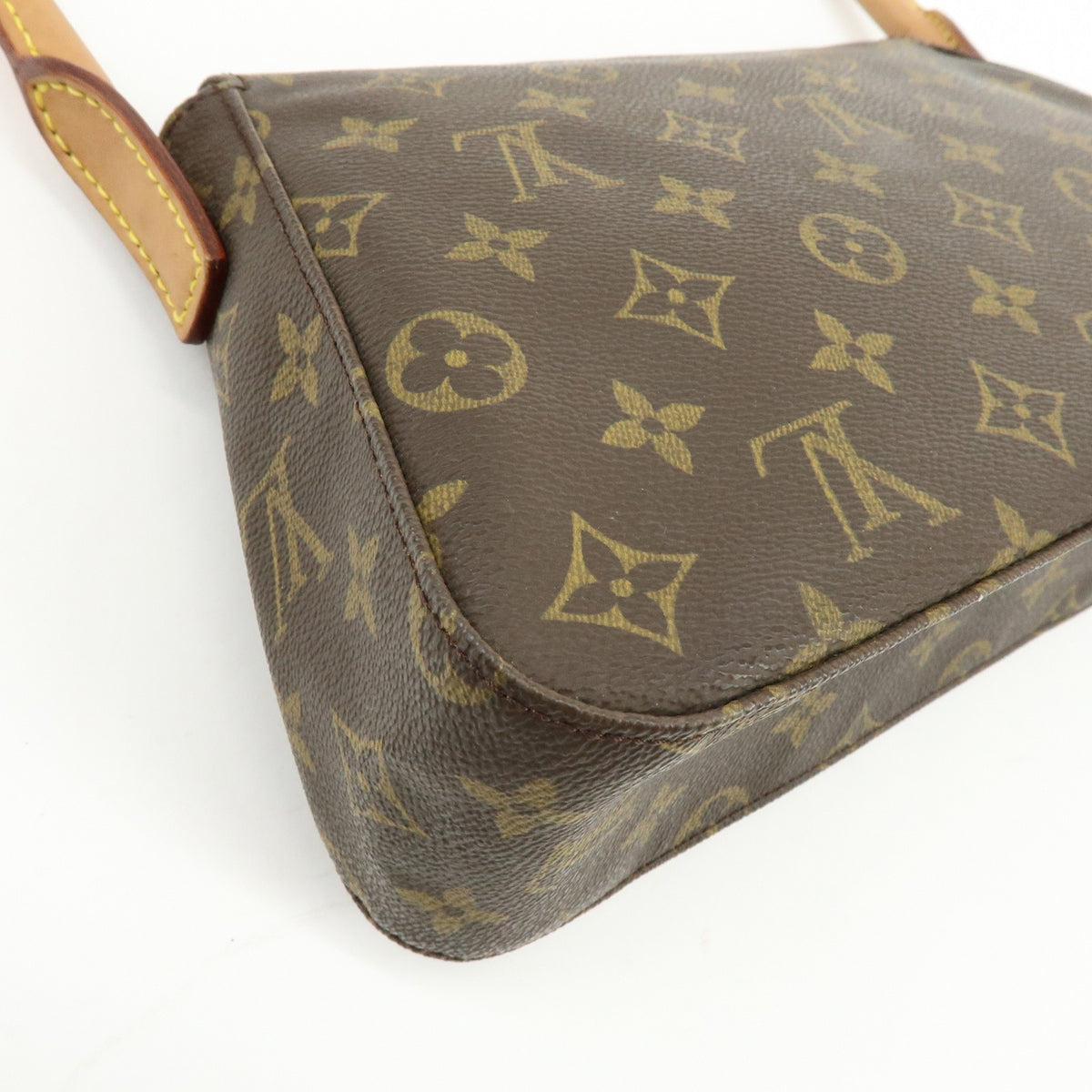 Louis Vuitton Looping Monogram Canvas, Brown, Canvas, Handbag