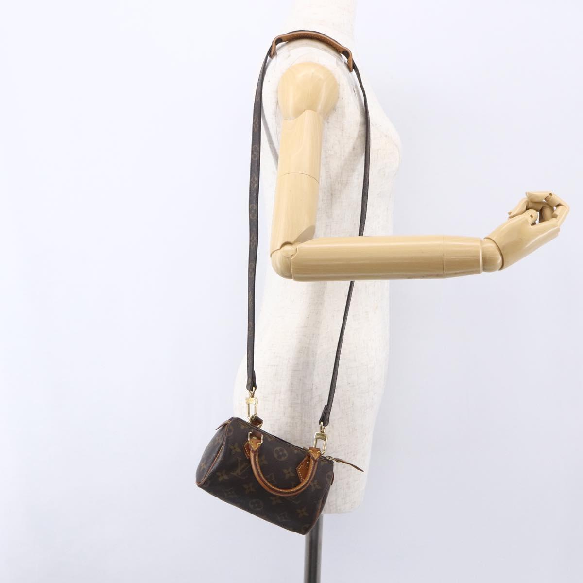 Louis Vuitton Speedy Mini HL Handbag Monogram Canvas, BROWN, CANVAS, Handbag