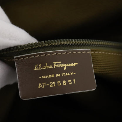Salvatore Ferragamo Gancini Canvas, Beige, Canvas, Backpack