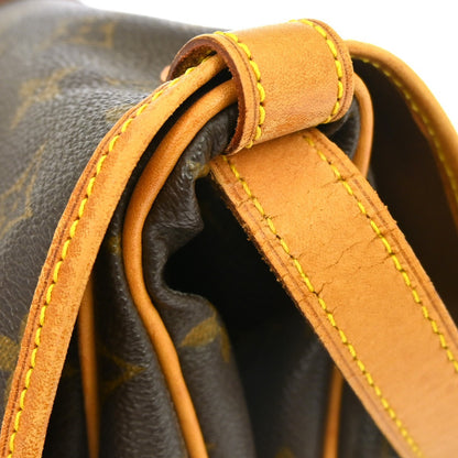 Louis Vuitton Saumur Monogram, Brown, Canvas, Shoulder Bag