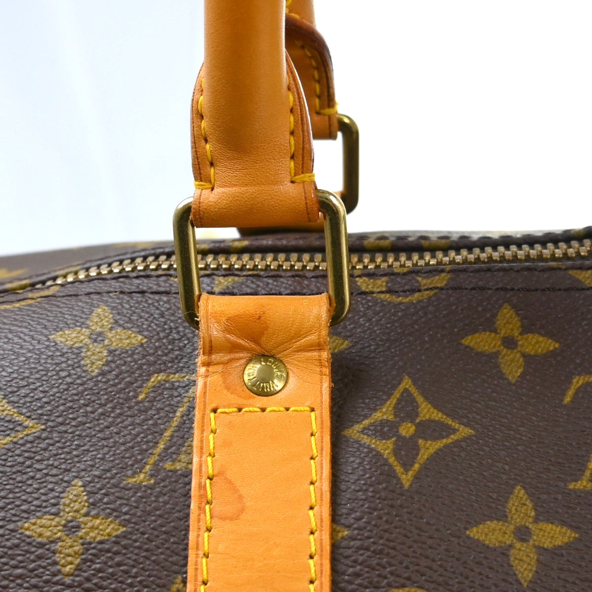Louis Vuitton Keepall Bandouliere Monogram Canvas, Brown, Canvas, Travel Bag