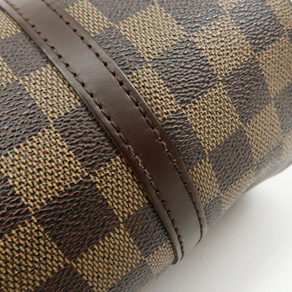 Louis Vuitton Papillon Damier Ebene, Brown, Canvas, Handbag