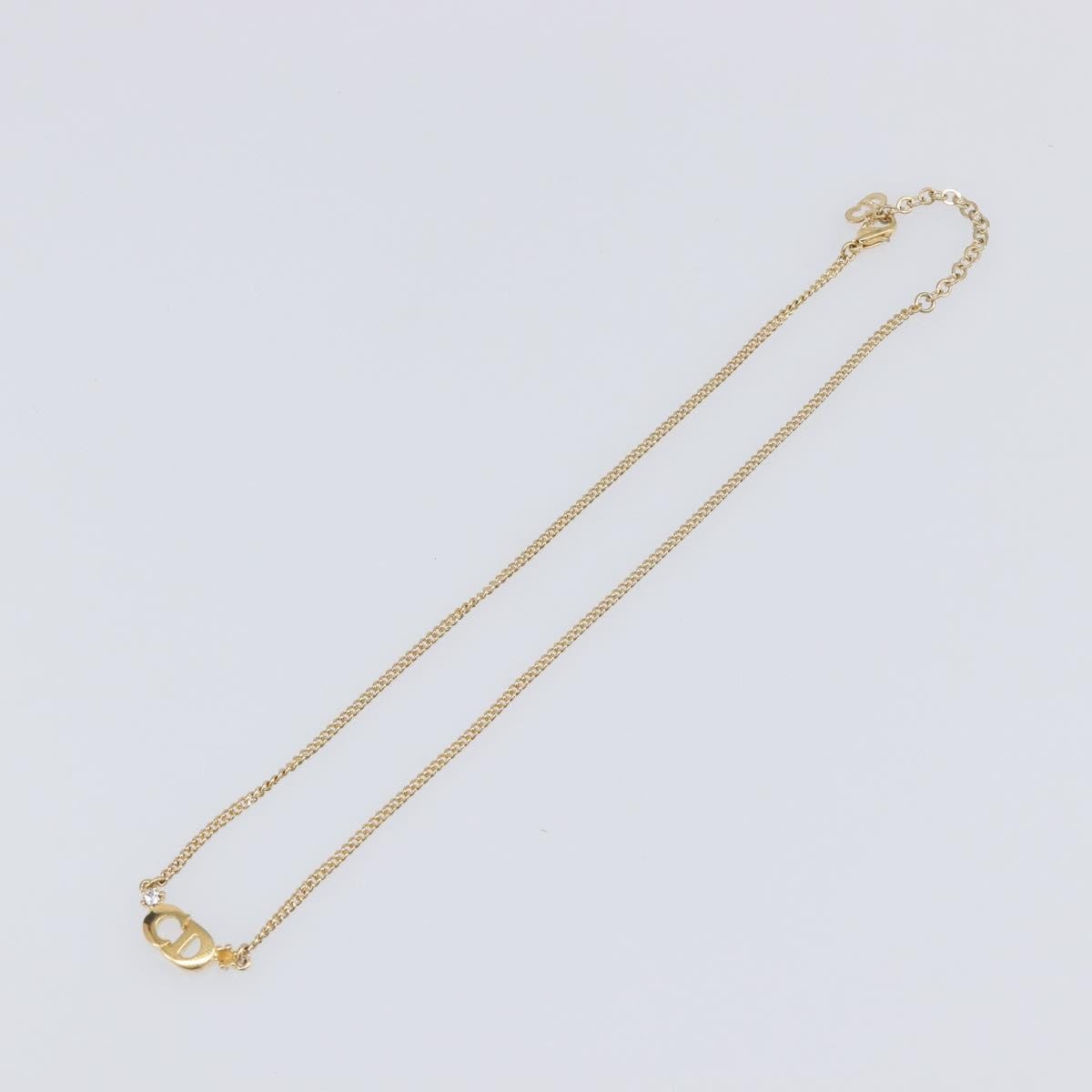 Christian Dior Clair D Lune Pendant Metal with Crystals, Gold, Metal, Necklace