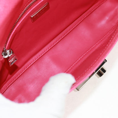 Prada Sound Chain Saffiano Leather, Red, Leather, Shoulder Bag