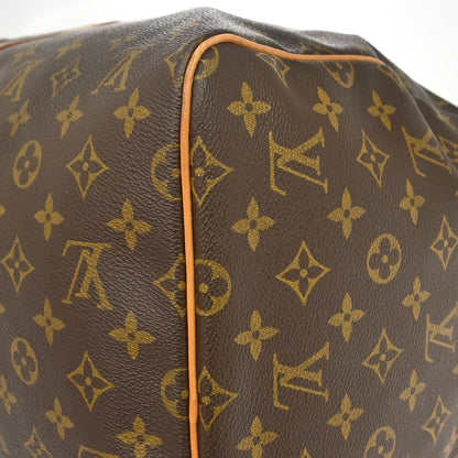 Louis Vuitton Keepall Monogram, Brown, Canvas, Travel Bag