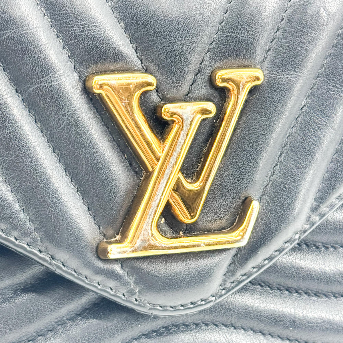Louis Vuitton New Wave Multi Pochette Quilted Leather, Black, Leather, Clutch