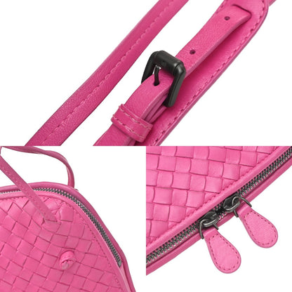 Bottega Veneta Nodini Intrecciato Nappa, Pink, Leather, Shoulder Bag