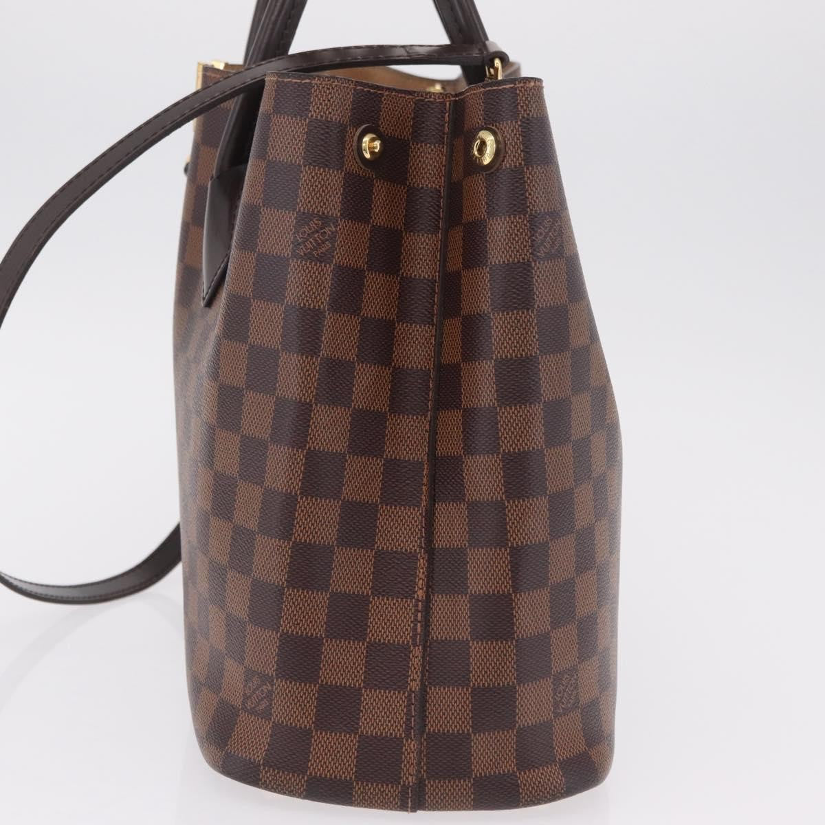 Louis Vuitton Kensington Damier, Brown, Canvas, Handbag