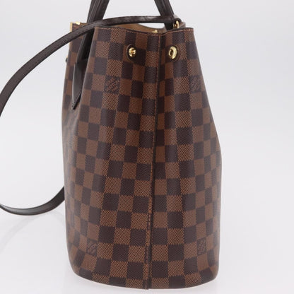 Louis Vuitton Kensington Damier, Brown, Canvas, Handbag