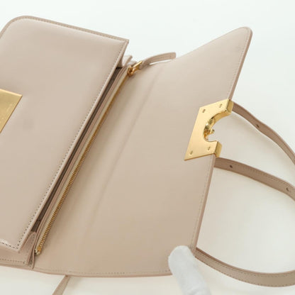 Bottega Veneta BV Classic Textured Calfskin, Beige, Leather, Handbag