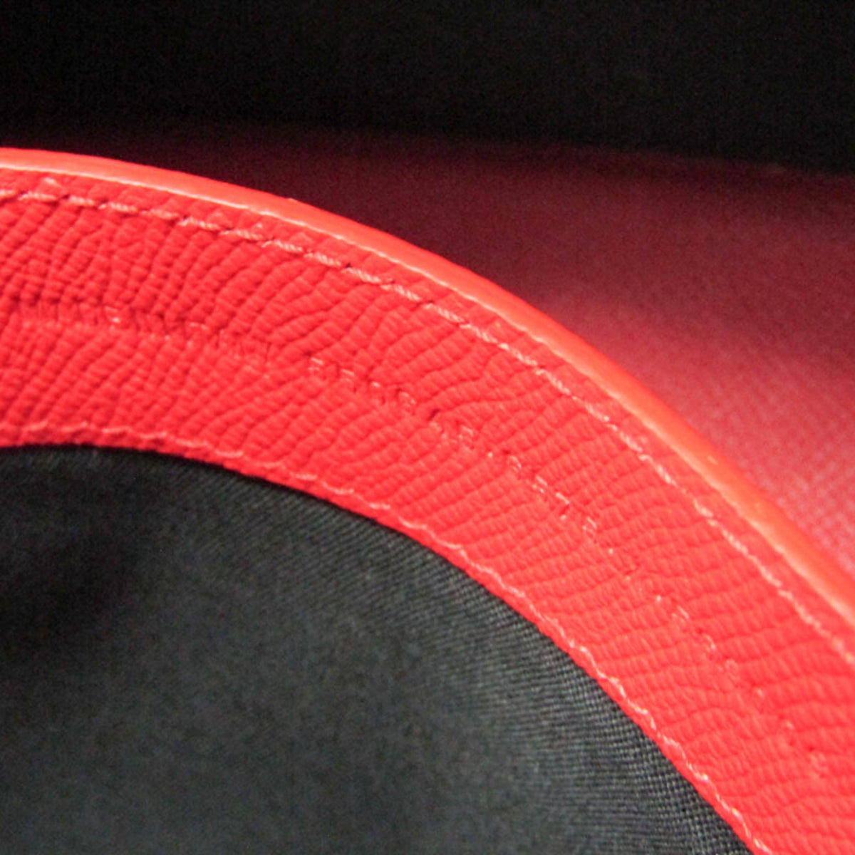 Balenciaga Logo Ville Leather, Red, Leather, Handbag