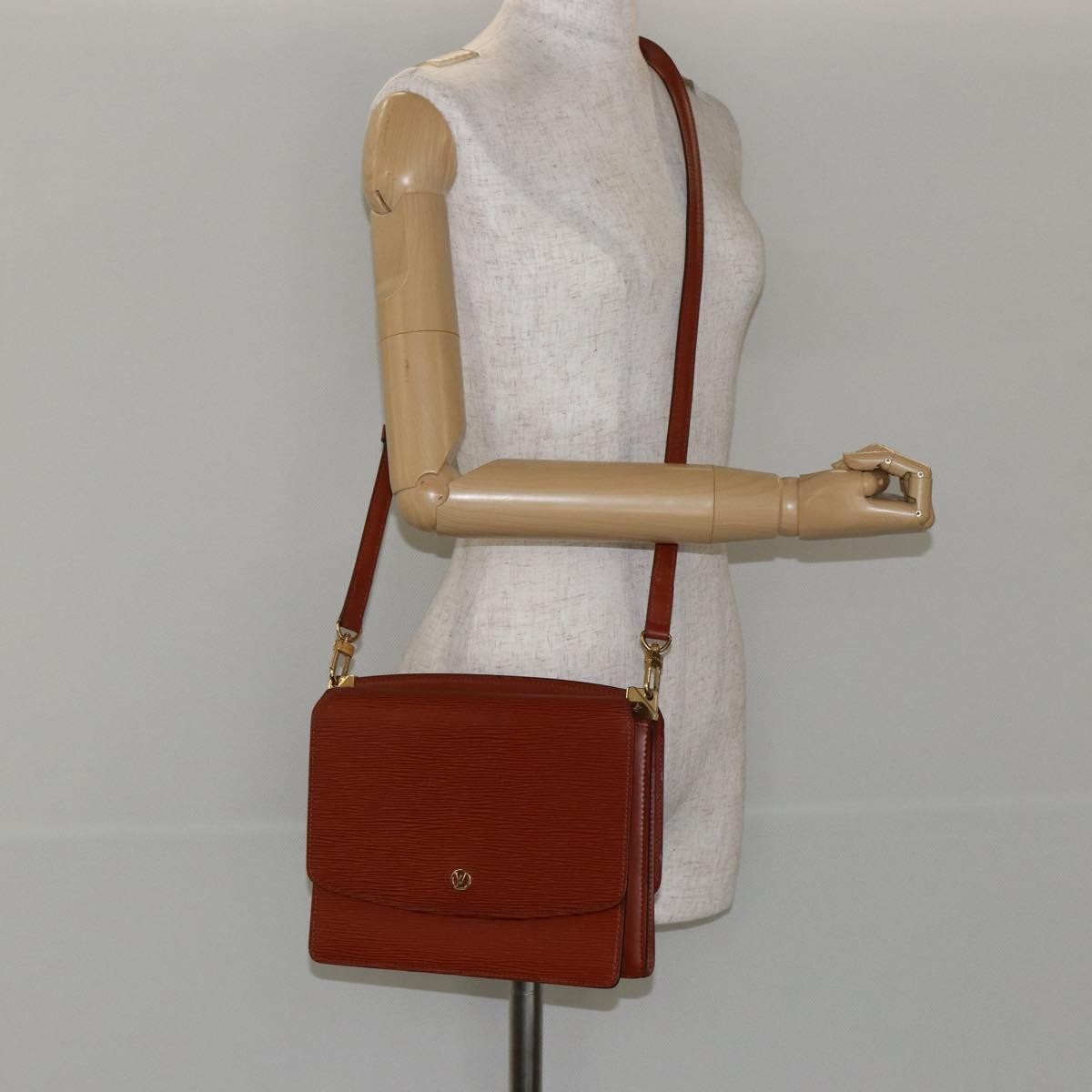 Louis Vuitton Grenelle Epi Leather, Brown, Leather, Shoulder Bag