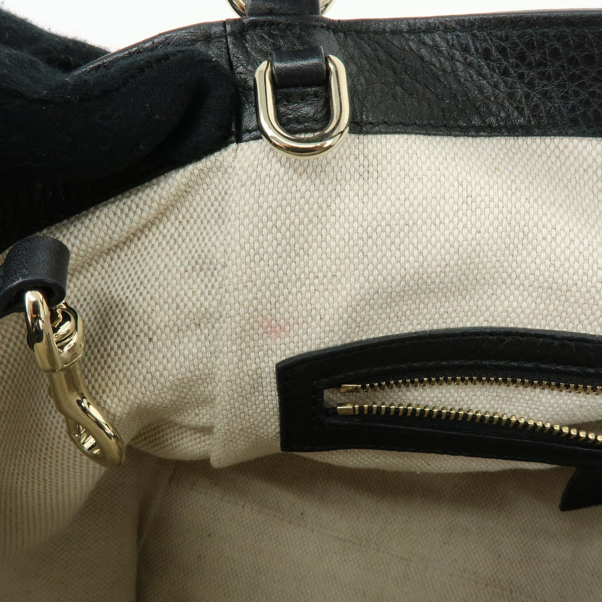 Gucci Soho Leather, Black, Leather, Shoulder Bag