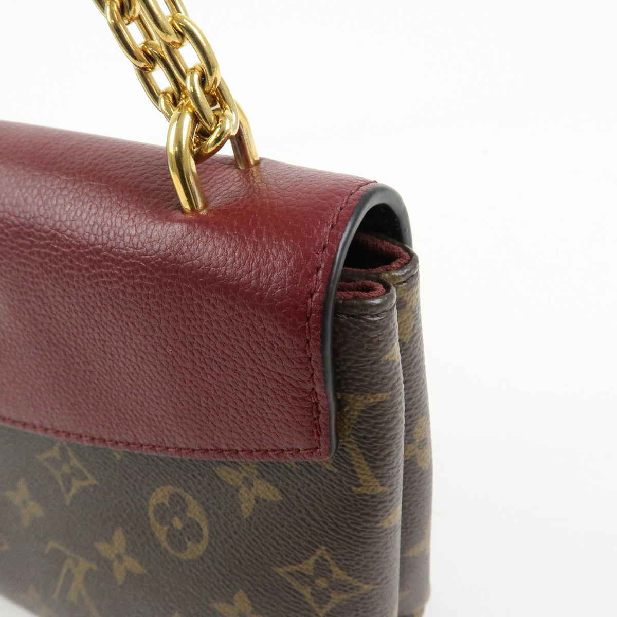 Louis Vuitton Saint Placide Monogram Canvas and Leather, Brown, Canvas, Handbag