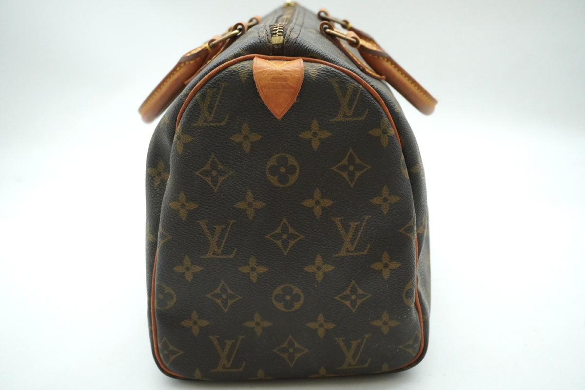 Louis Vuitton Speedy Monogram Canvas, Brown, Canvas, Handbag