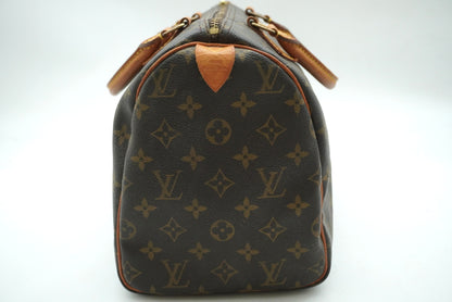 Louis Vuitton Speedy Monogram Canvas, Brown, Canvas, Handbag