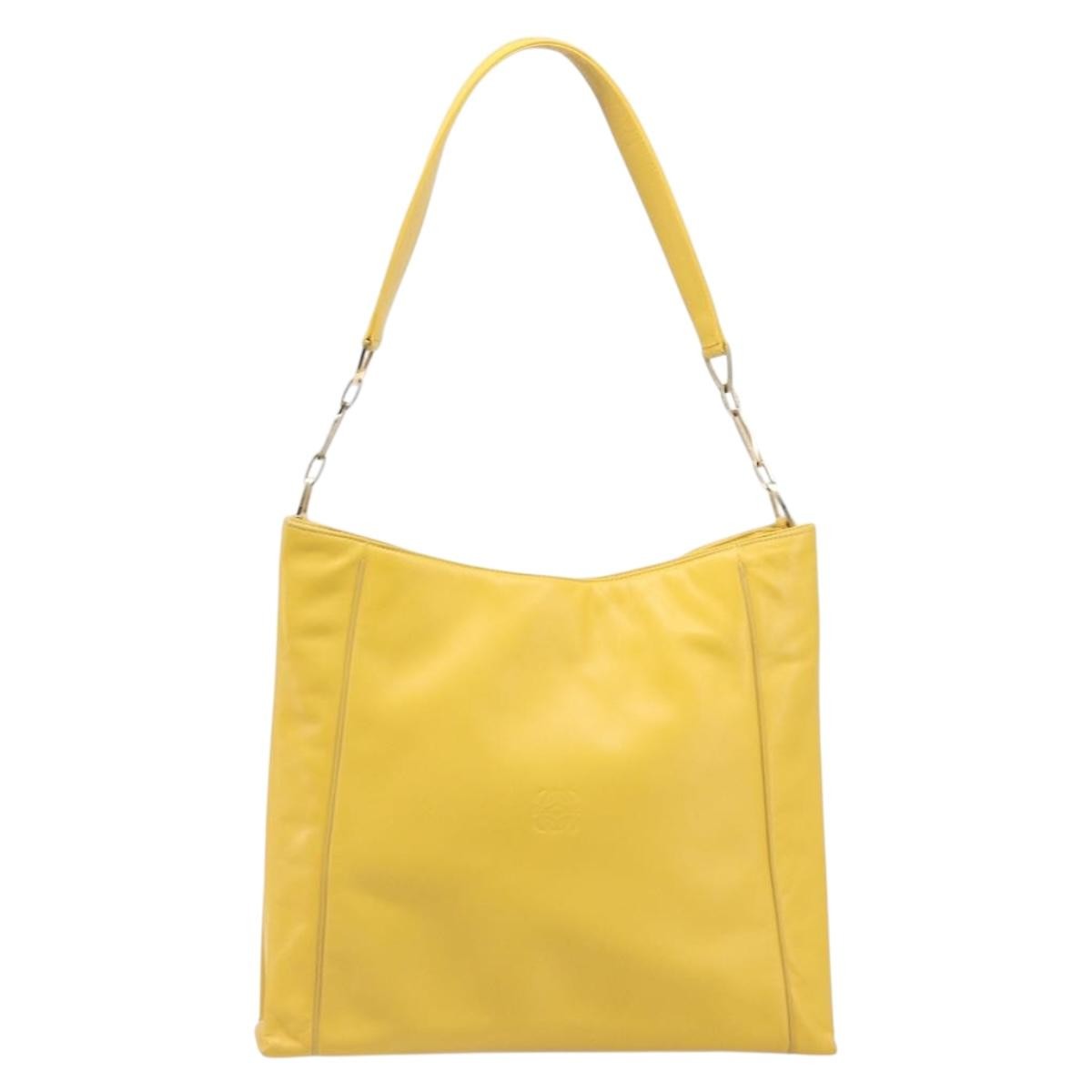 Loewe Shoulder bag Leather, Yellow, Leather, Shoulder Bag