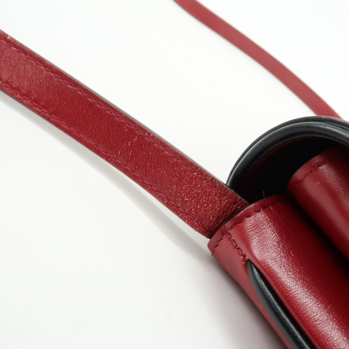Gucci Arli Leather, Red, Leather, Shoulder Bag