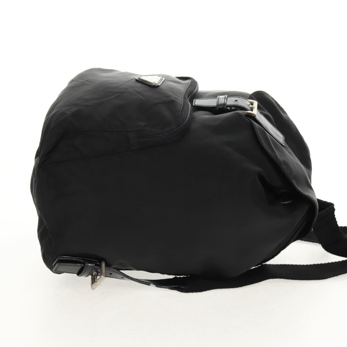Prada Front Pocket Tessuto, Black, Nylon, Backpack