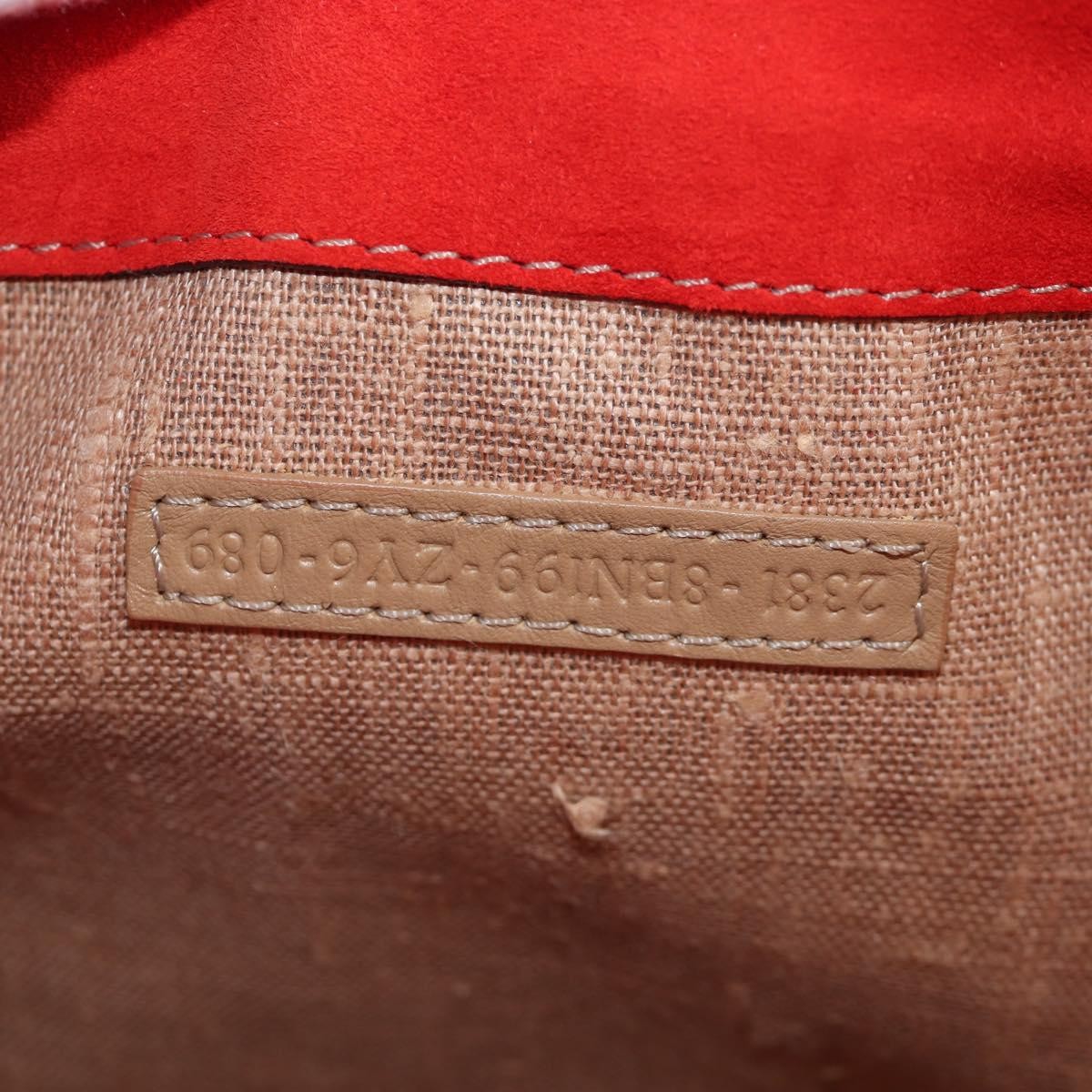 Fendi Secret Code F3 Convertible Satchel Textured Leather, Red, Leather, Handbag