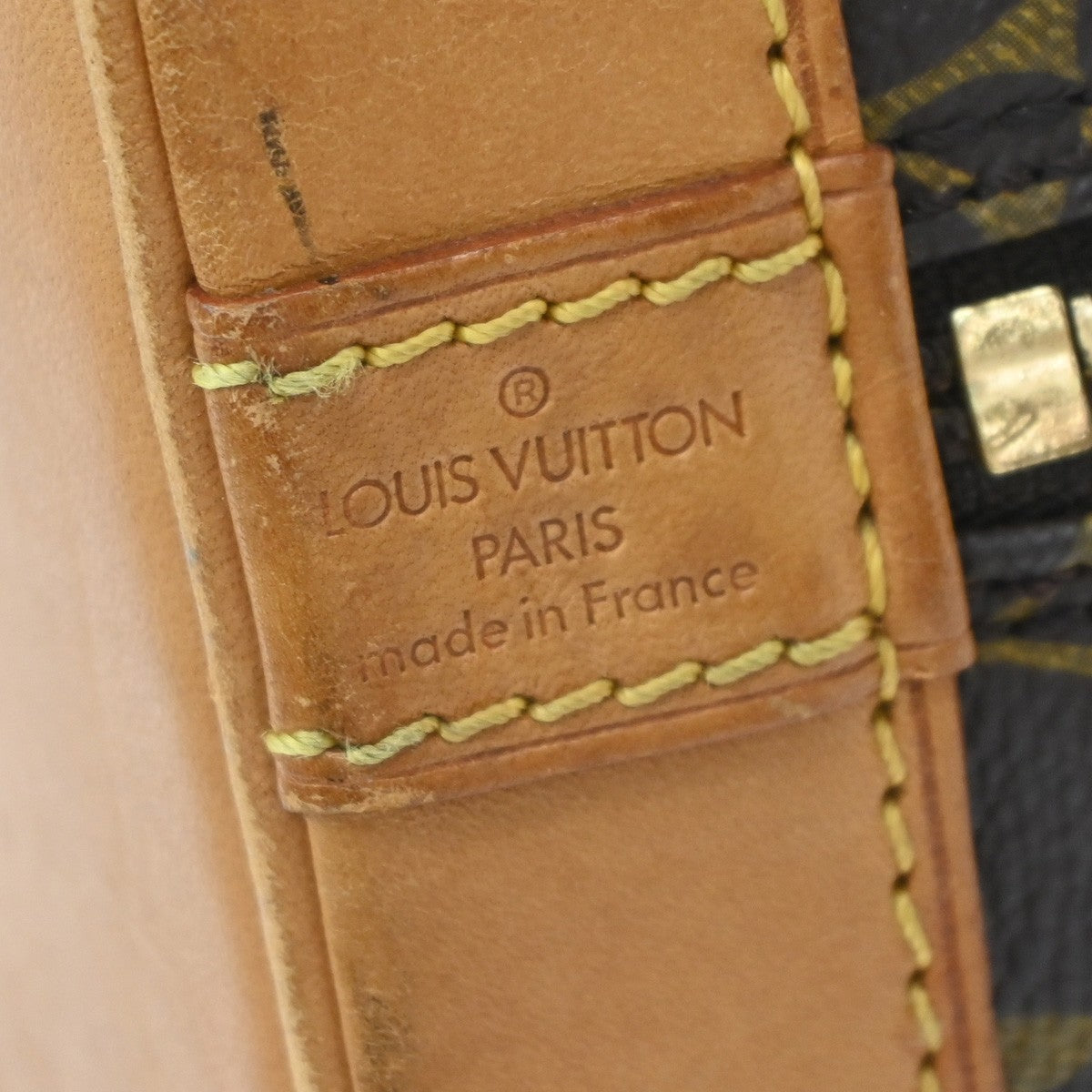 Louis Vuitton Alma Monogram Canvas, Brown, Canvas, Handbag