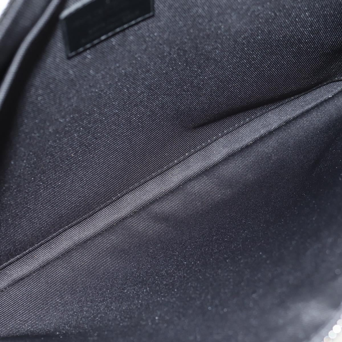 Louis Vuitton Pochette A4 Rainbow Taiga Leather, Black, Leather, Clutch