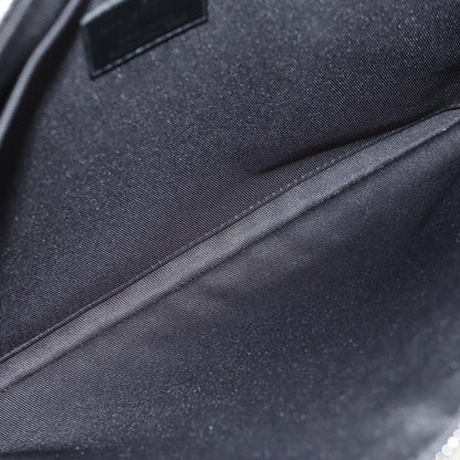 Louis Vuitton Pochette A4 Rainbow Taiga Leather, Black, Leather, Clutch
