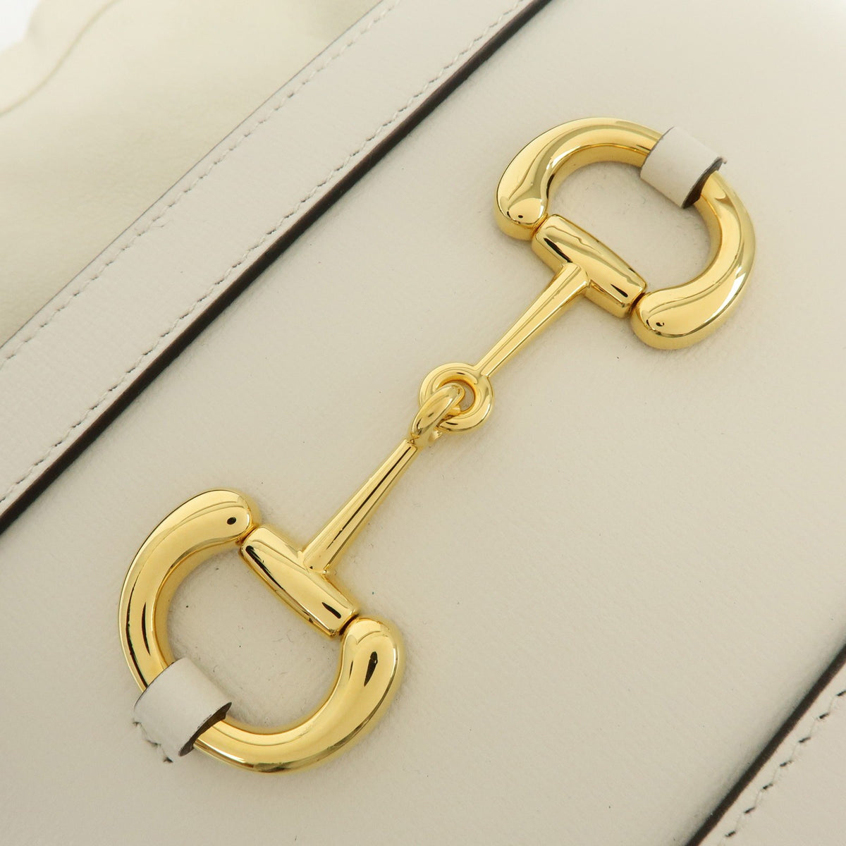 Gucci Horsebit 1955 Bucket Leather, Beige, Leather, Handbag