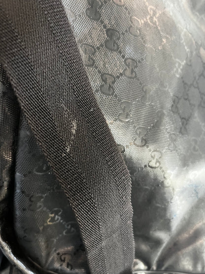 Gucci Zip Messenger GG Imprime, Black, Canvas, Handbag